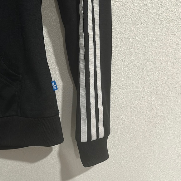 Adidas Black Hoodie with White‎ Stripes - Picture 4 of 10